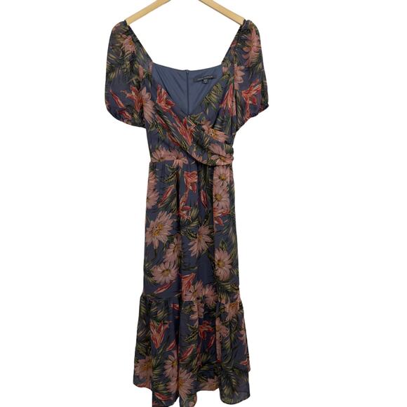 Julia Jordan Sweetheart Floral Puff Sleeve Fit & Flare Dress Size 6 NWT $119 - Picture 5 of 13